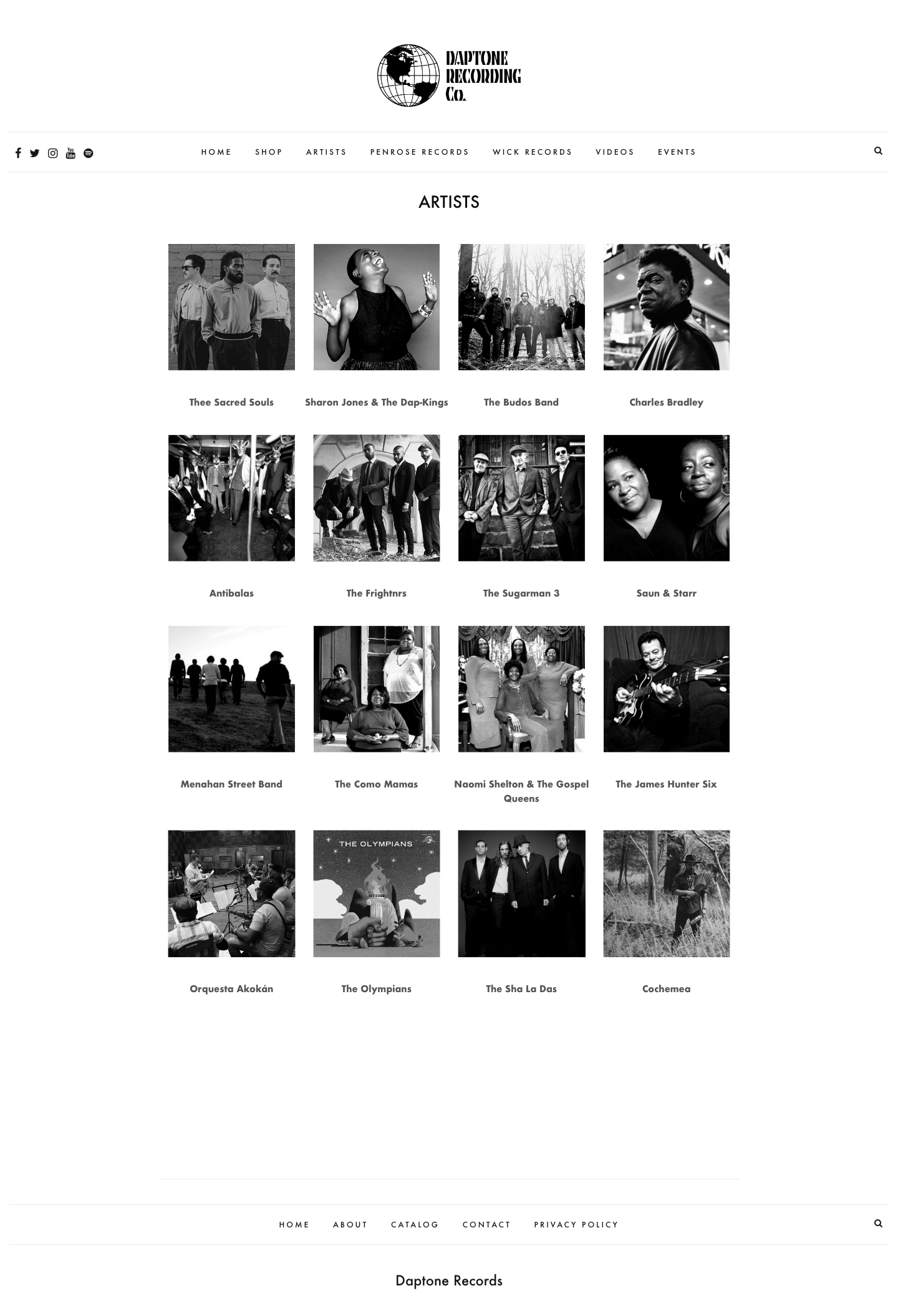 Daptonerecords - full page scroll