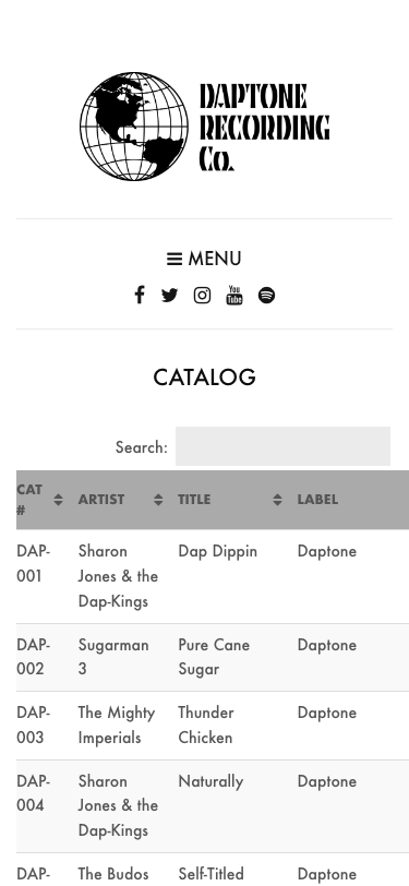 Daptonerecords - mobile