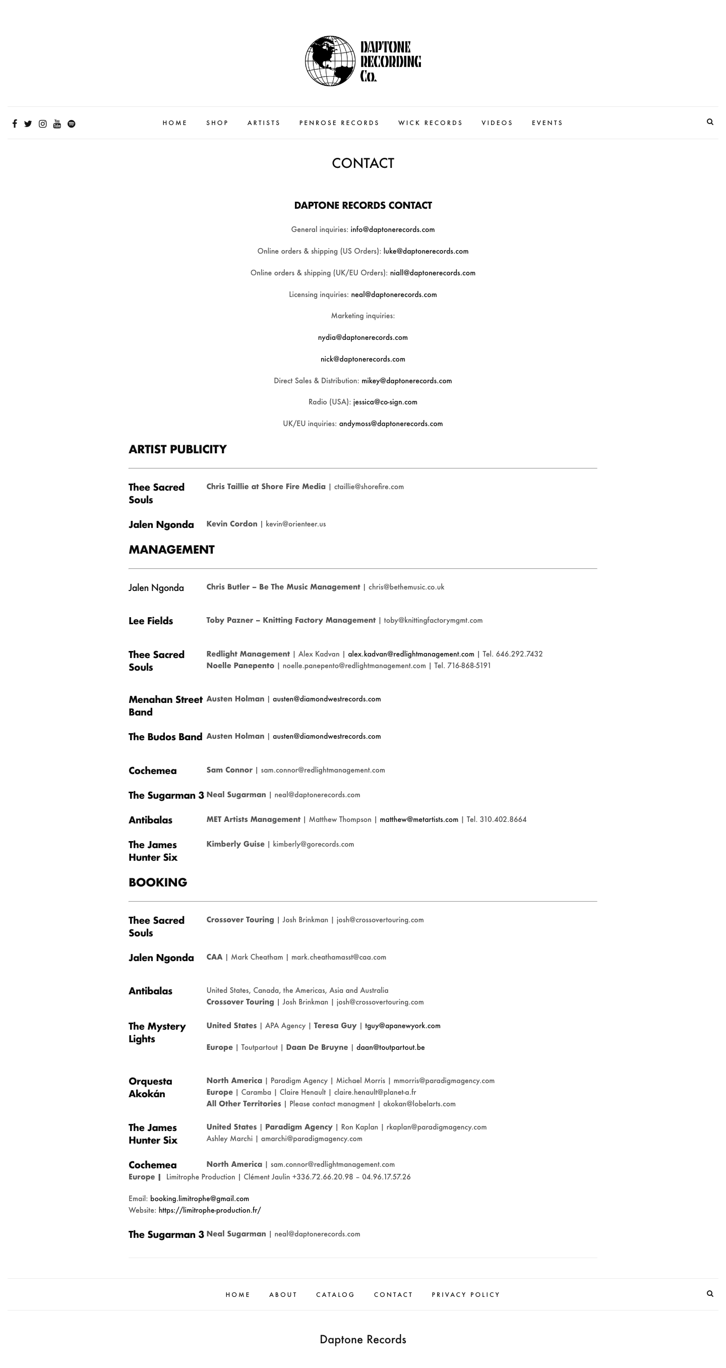 Daptonerecords - full page scroll