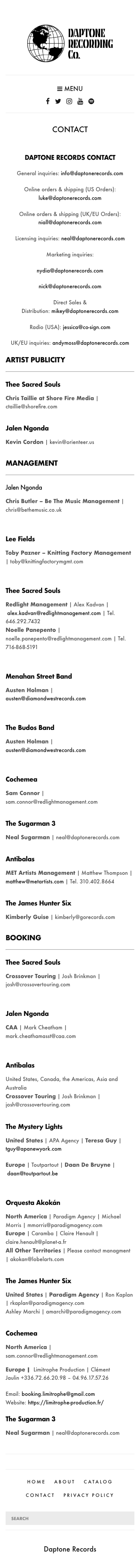 Daptonerecords - mobile full page