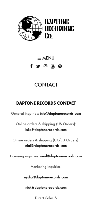 Daptonerecords - mobile
