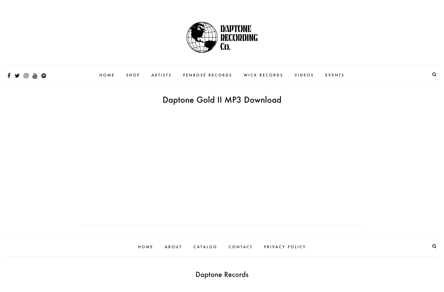 Daptonerecords - full page scroll