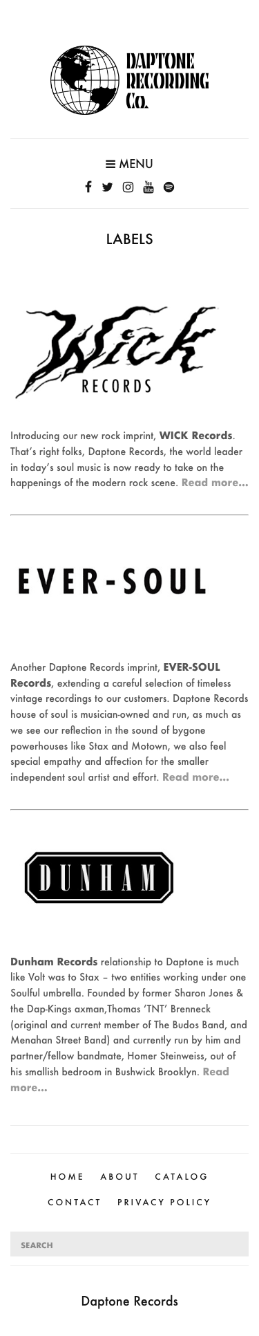 Daptonerecords - mobile full page