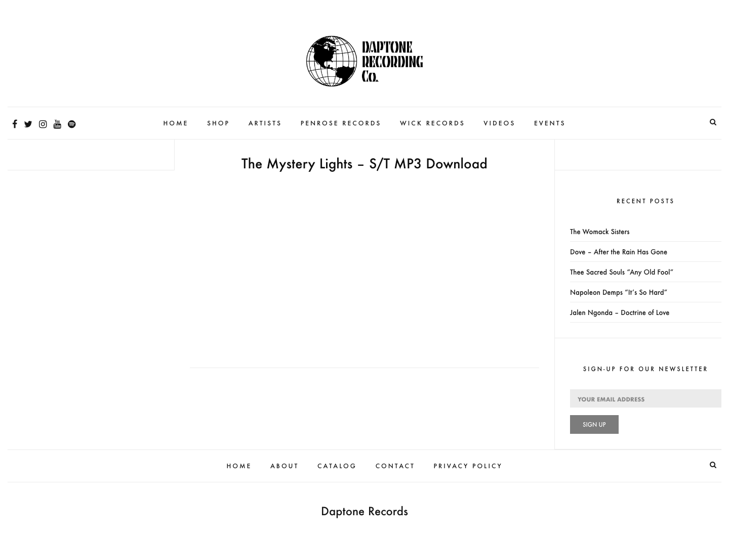 Daptonerecords - full page scroll