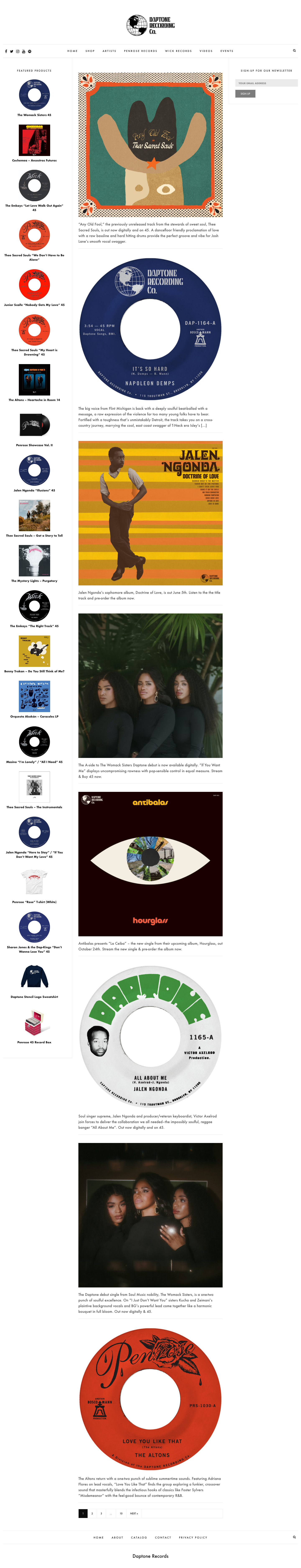 Daptonerecords - full page scroll