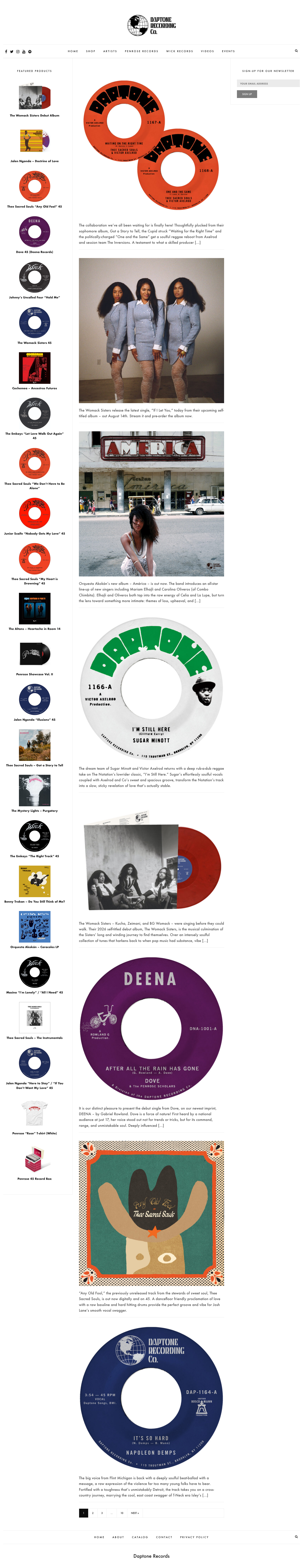 Daptonerecords - mobile full page