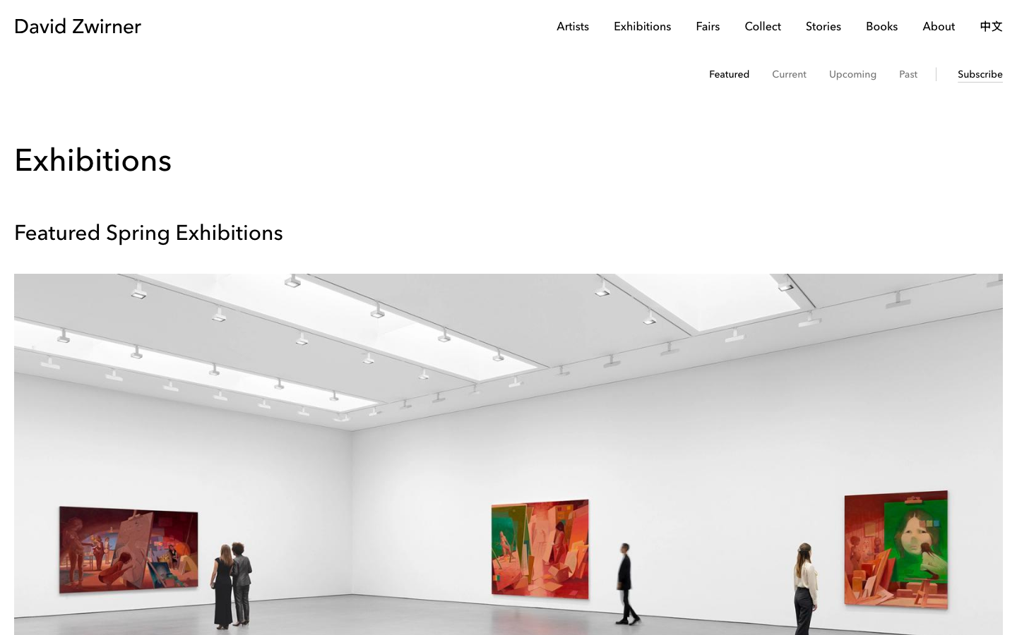 The page presents a large, central image with minimal surrounding text. The stark contrast and grainy texture evoke a sense of raw artistic expression, prioritizing the visual over descriptive language. · art portfolio, contemporary art, gallery website, minimalist design, black and white art, raw aesthetic, art website, david zwirner, art gallery