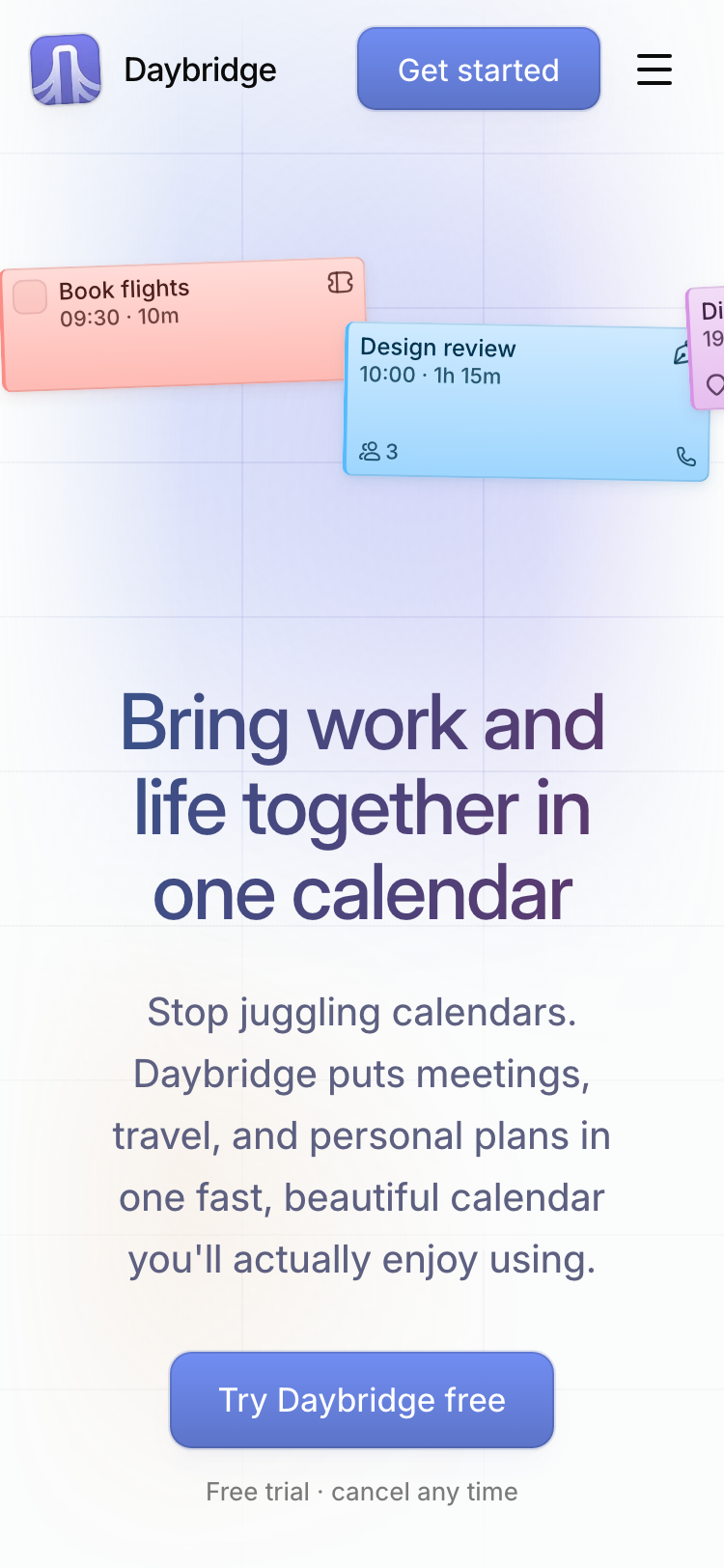 Daybridge - mobile