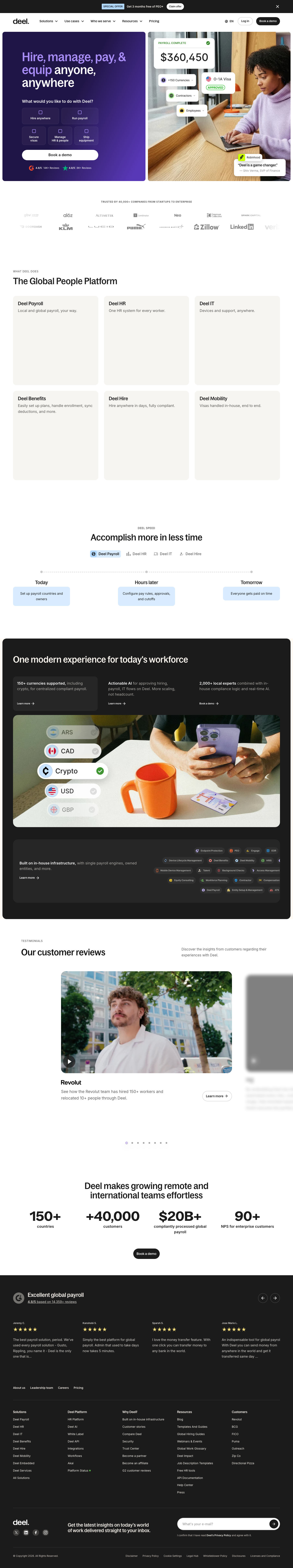 Deel - mobile full page
