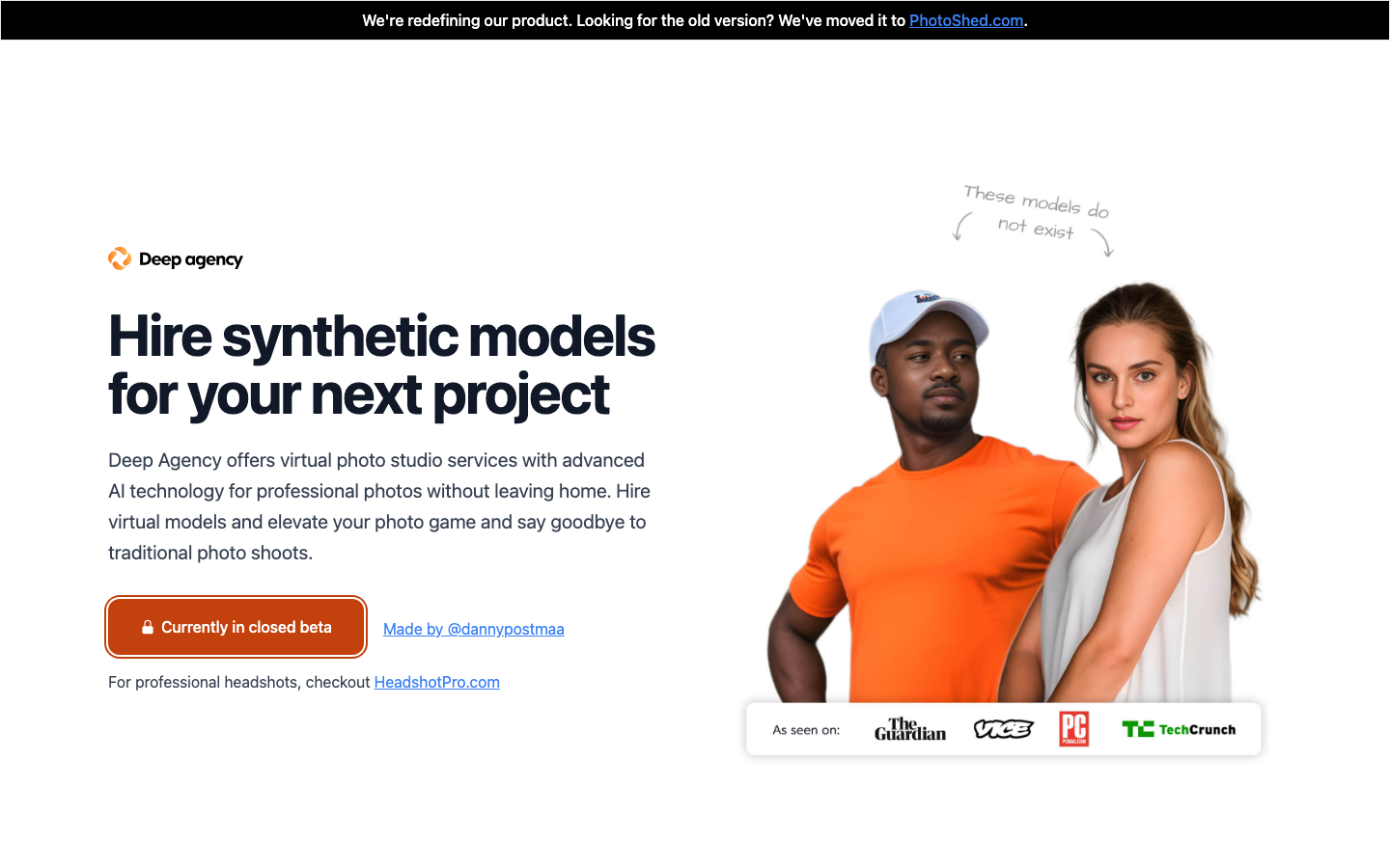 AI Modelling Agency | Deep Agency