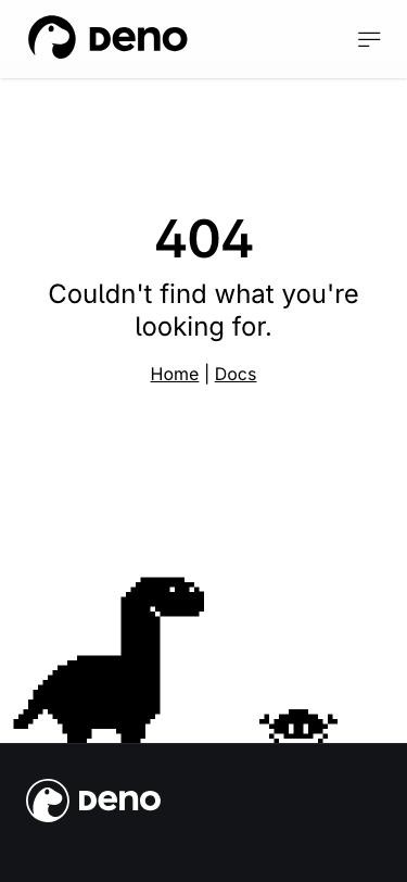 Deno — Docs - mobile