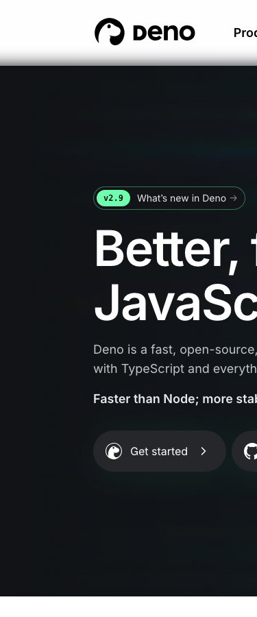 Deno - mobile full page