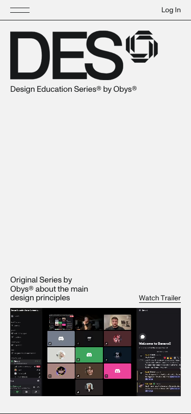 DES® | Design Education Series® by Obys® - mobile