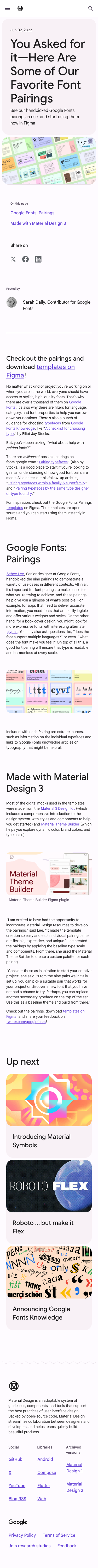 Design Google - mobile full page