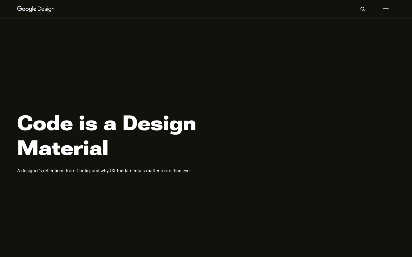 Design Google - mobile