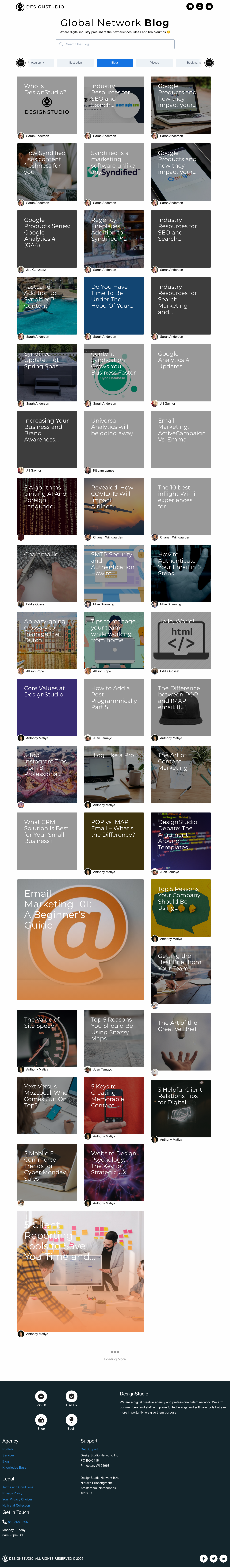 Designstudio — Blog - full page scroll