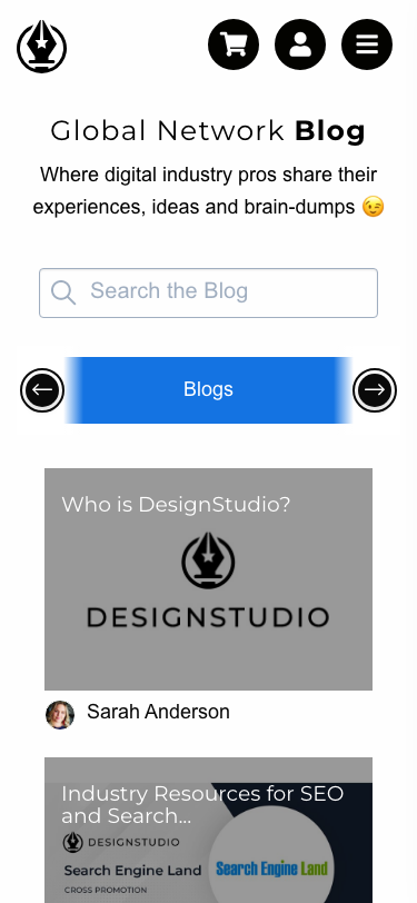 Designstudio — Blog - mobile
