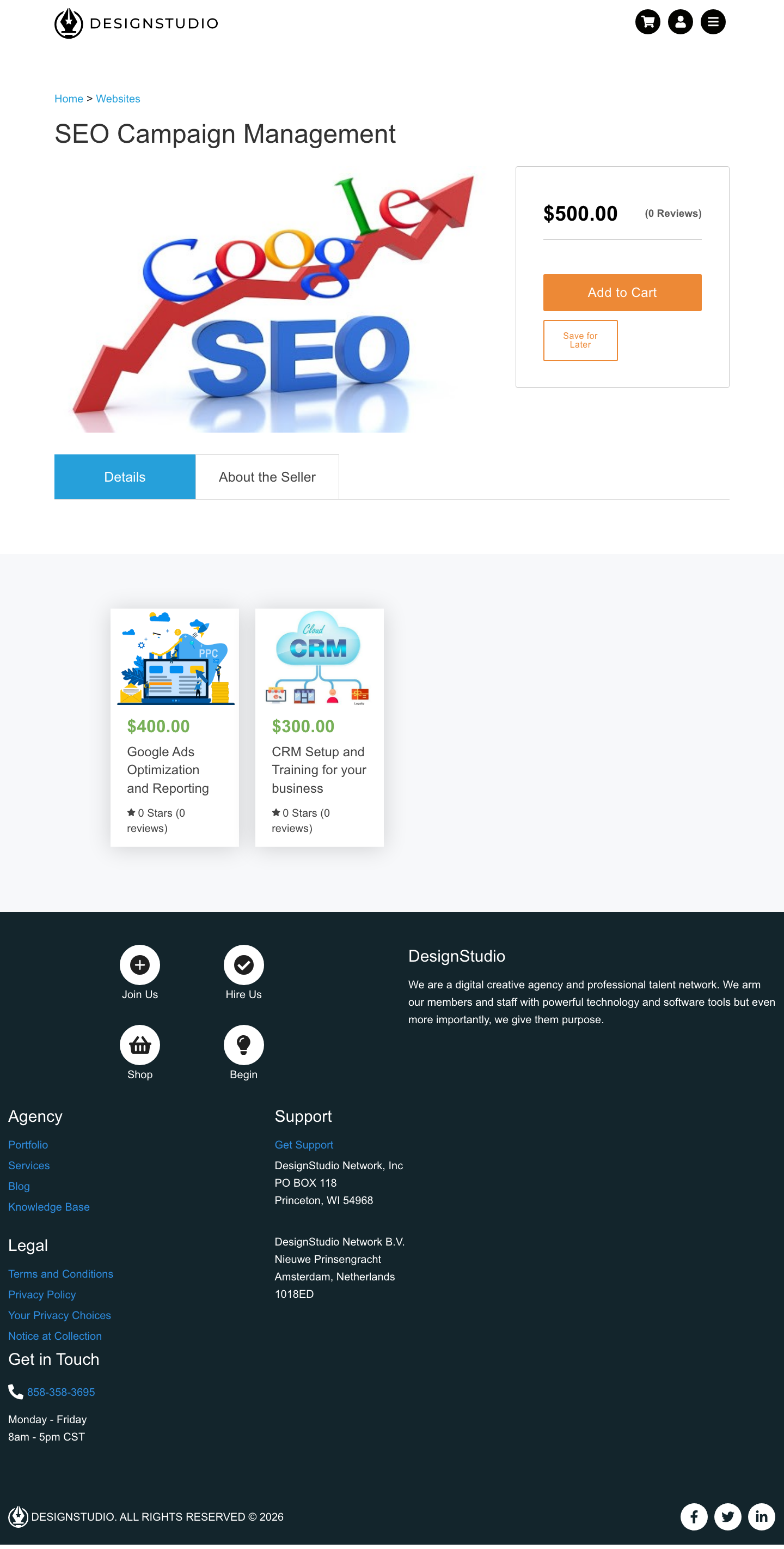 Designstudio - full page scroll