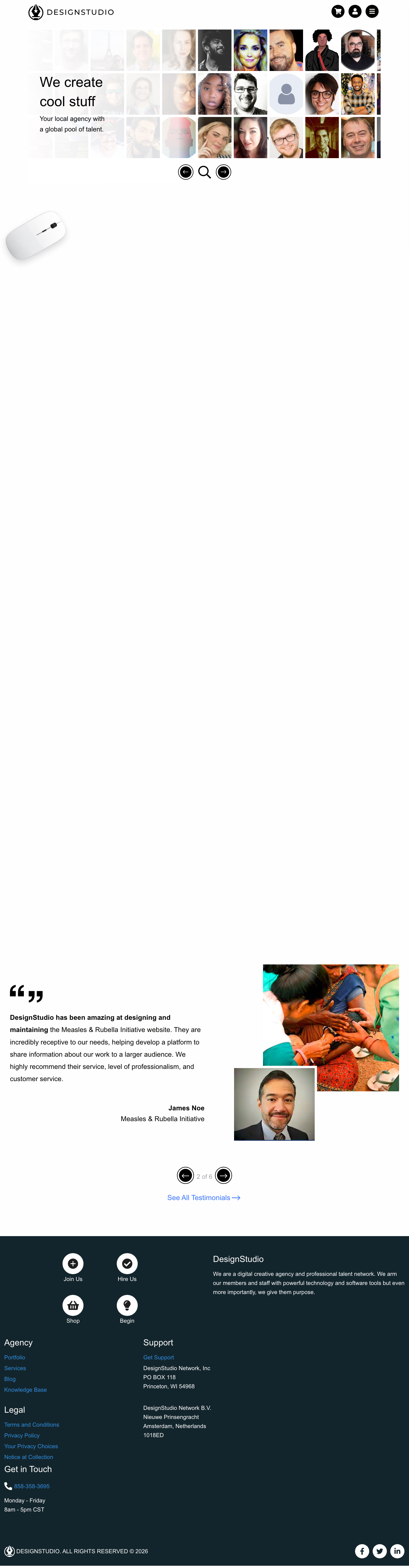 Designstudio - full page scroll