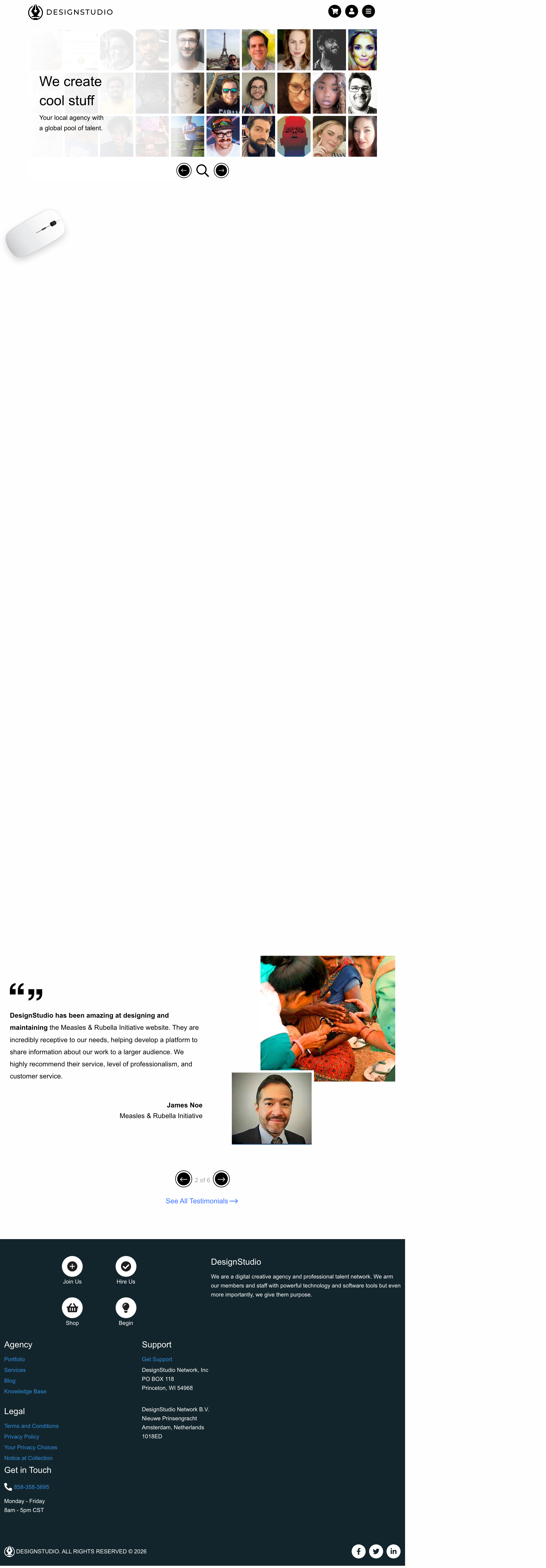 Designstudio - mobile full page