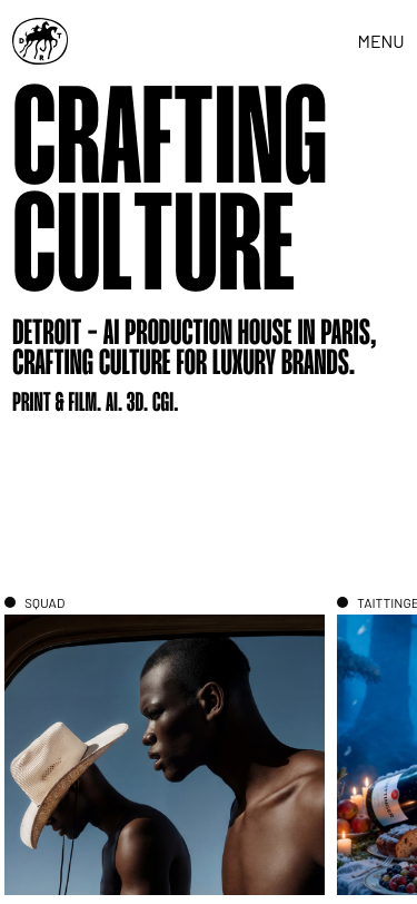 Detroit | AI Production House in Paris for Luxury Brands - mobile