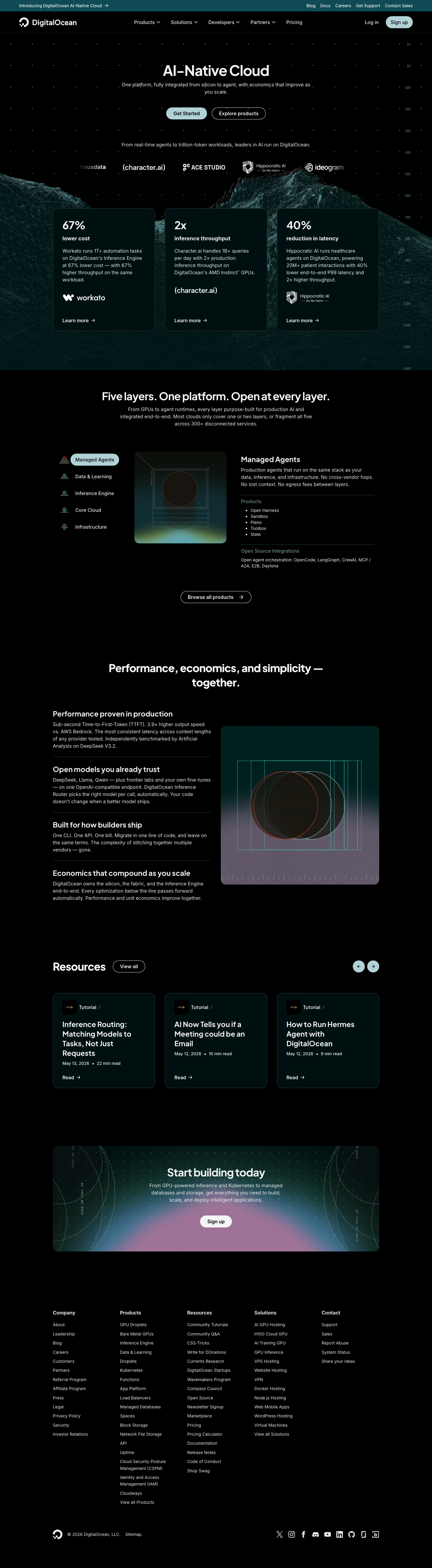 Digitalocean — Sign up - full page scroll