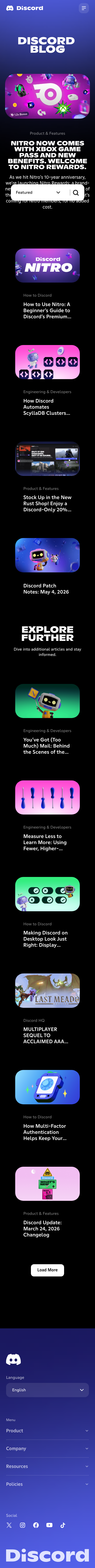 Discord — Blog - mobile full page