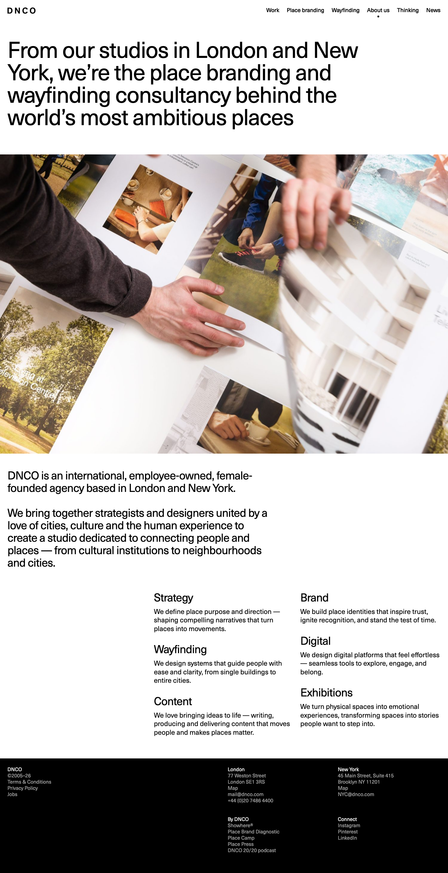 DNCO · About - full page scroll