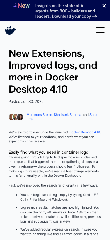 Docker - mobile