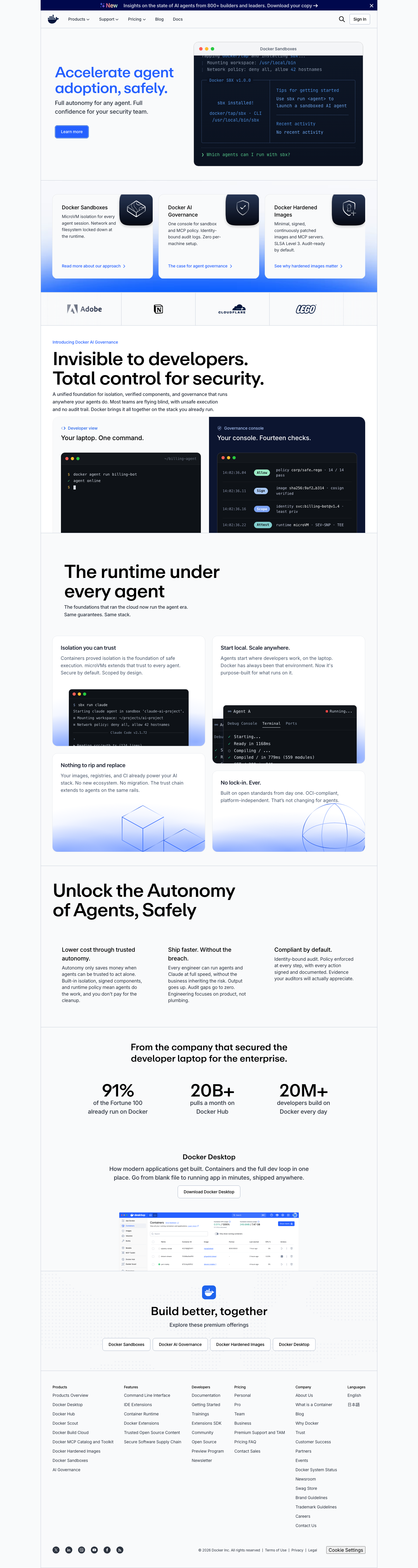 Docker - mobile full page