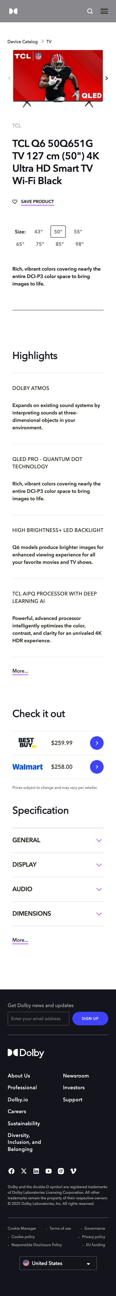 Dolby - mobile full page