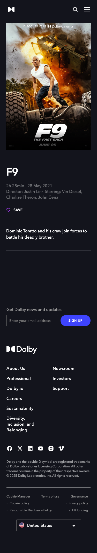 Dolby - mobile full page