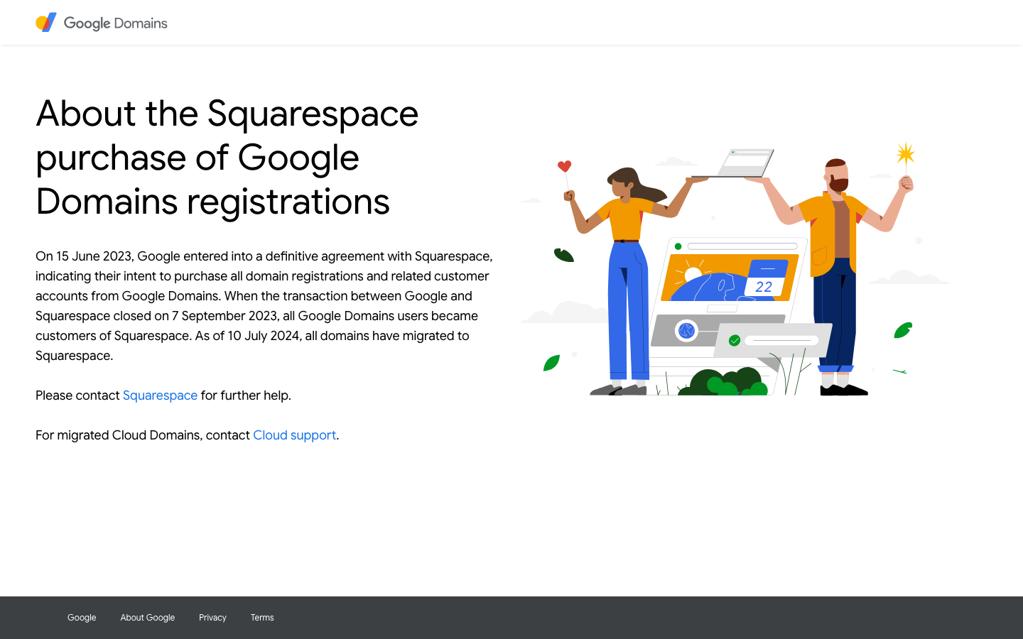 Domains Google