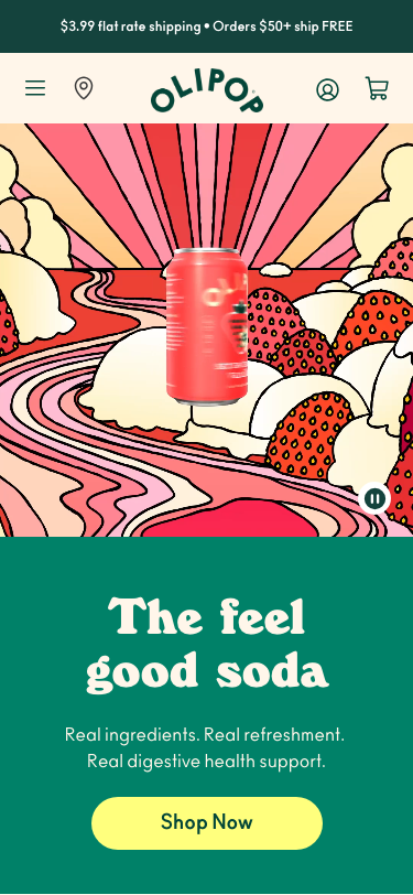 OLIPOP | Healthy Prebiotic Soda - mobile