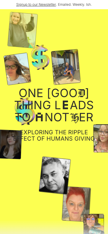 Drop Dead Generous | Global Generosity Experiment - mobile