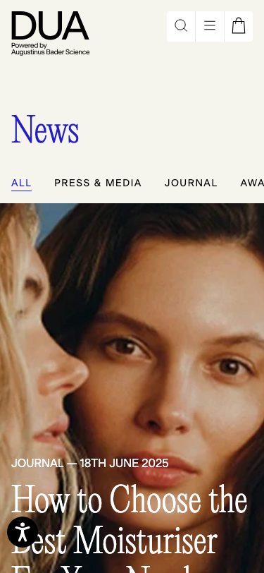 DUA™ · Blog - mobile