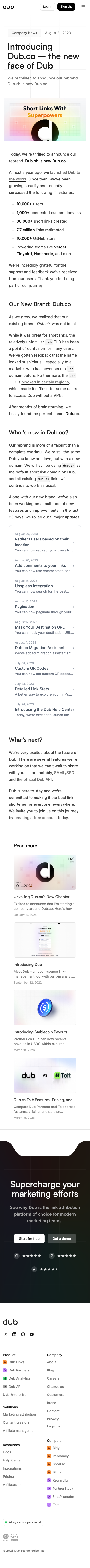 Dub - mobile full page