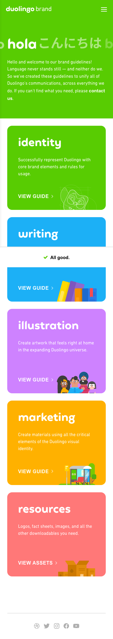 Duolingo - mobile full page