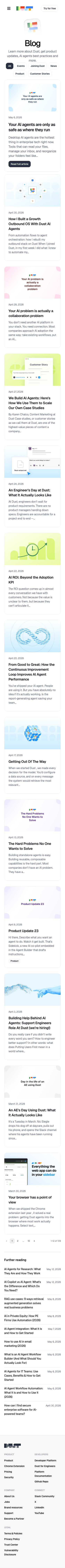 Dust Tt — Blog - mobile full page