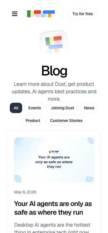 Dust Tt — Blog - mobile