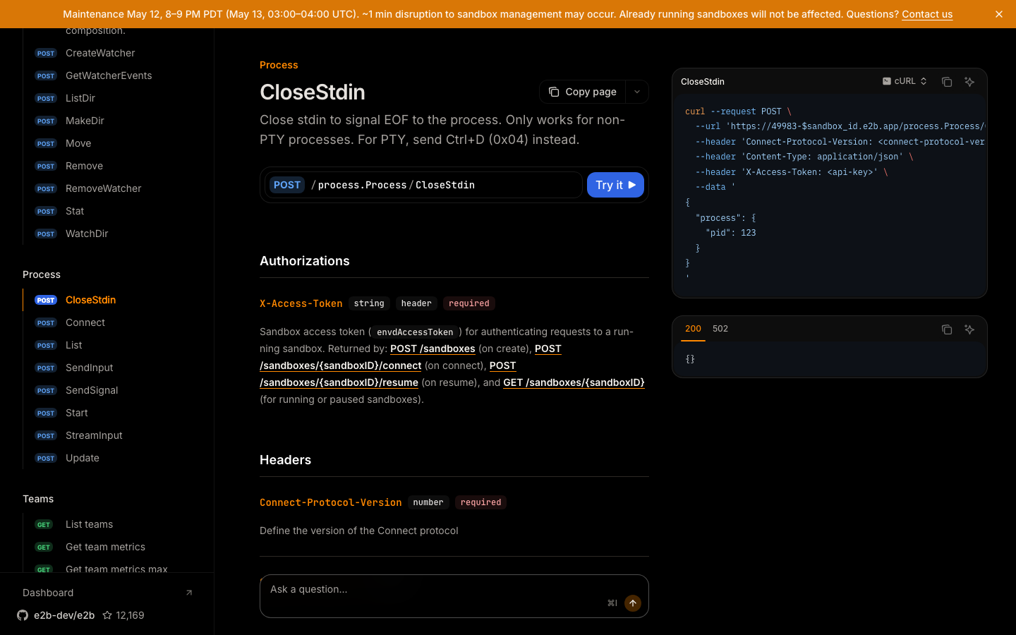 The page presents a stark, technical interface with a prominent code display. Typography is clean and functional, prioritizing readability over ornamentation. The overall aesthetic is utilitarian and focused on the tool itself. · ai sandbox, llm playground, developer tools, code editor, terminal interface, ai research, deep learning, sandbox environment