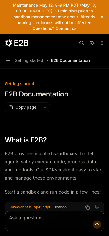 E2b — Docs - mobile