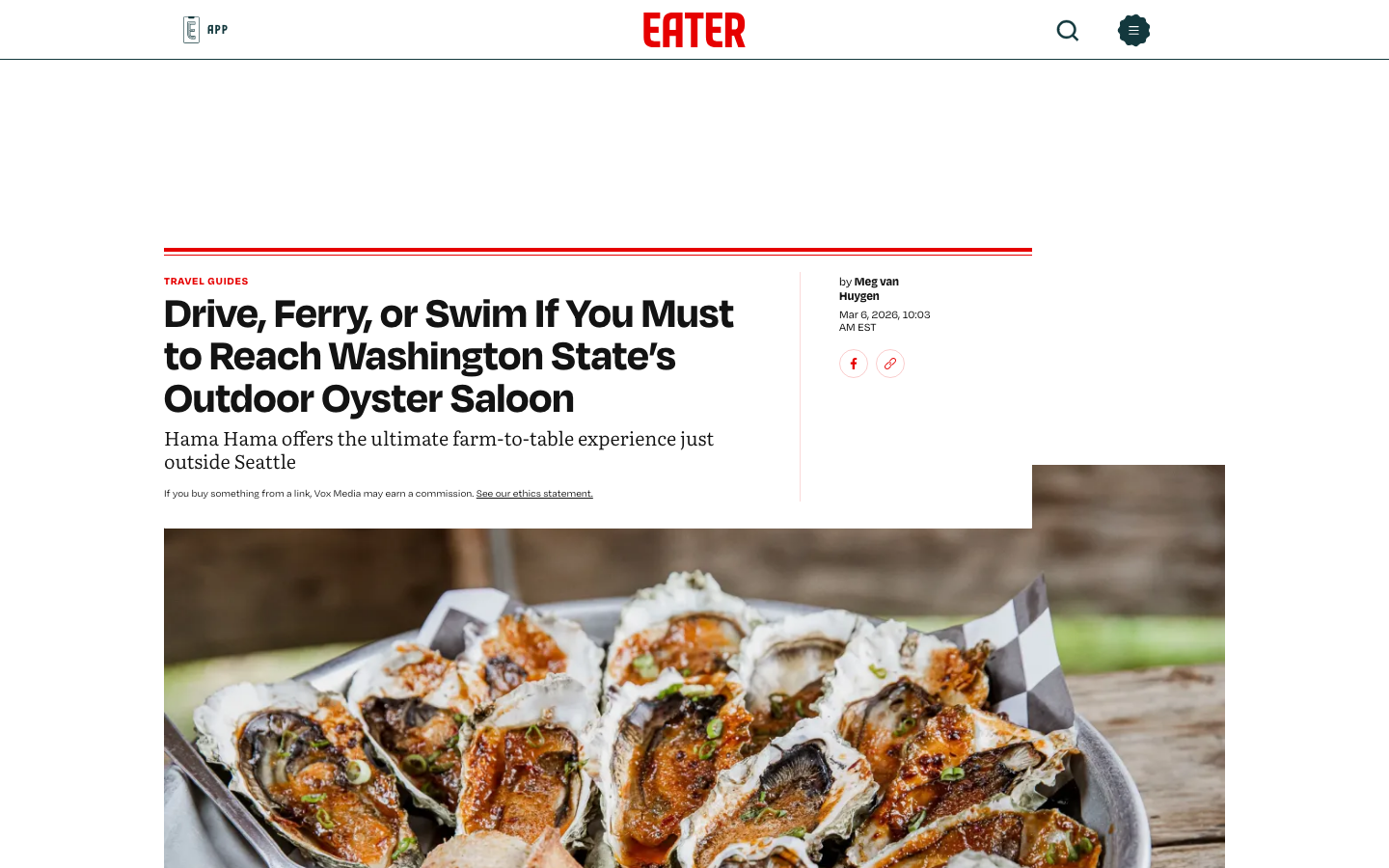 The layout prioritizes a clean, grid-based presentation of articles. Typography is clean and legible, with ample white space creating a sense of calm and allowing the content to breathe. The overall feel is straightforward and functional. · food news, restaurant reviews, dining blog, local eats, food media, eater website, news grid