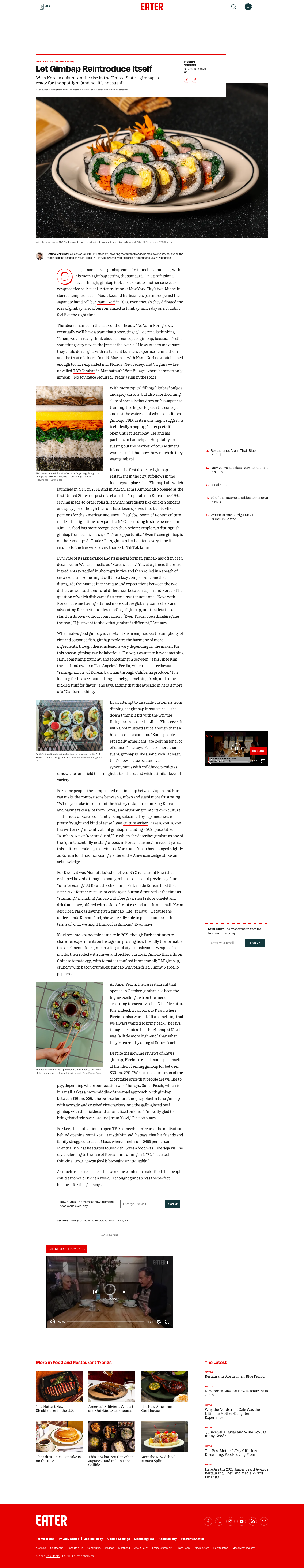 Eater - full page scroll