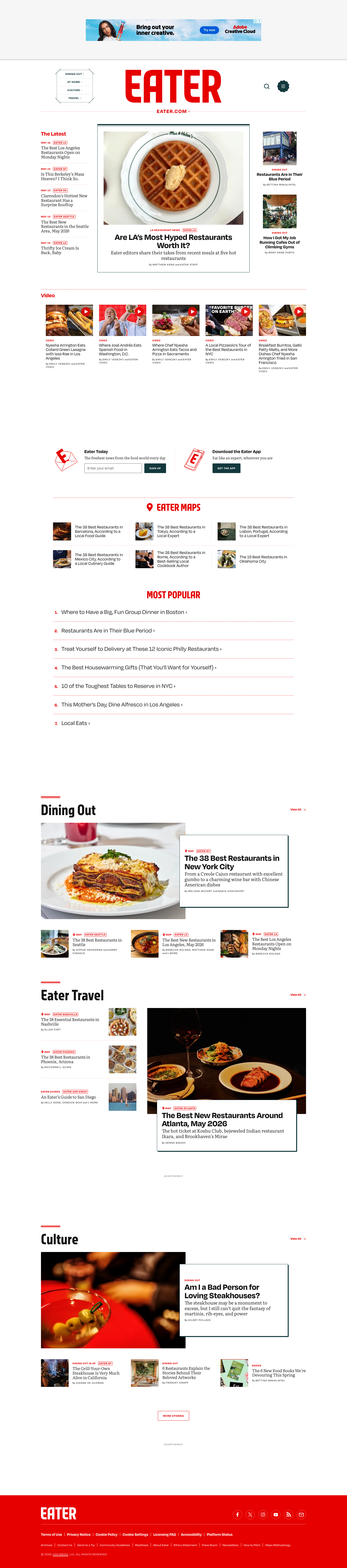 Eater - full page scroll