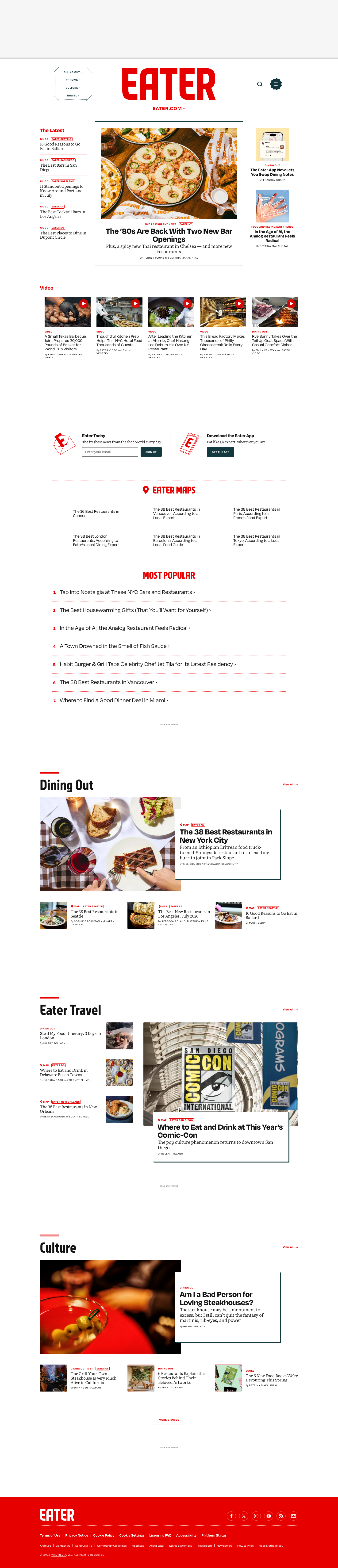 Eater - mobile full page