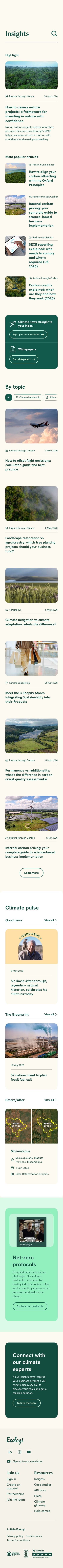 Ecologi - mobile full page
