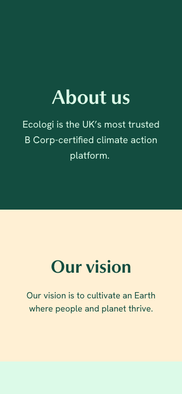 Ecologi - mobile
