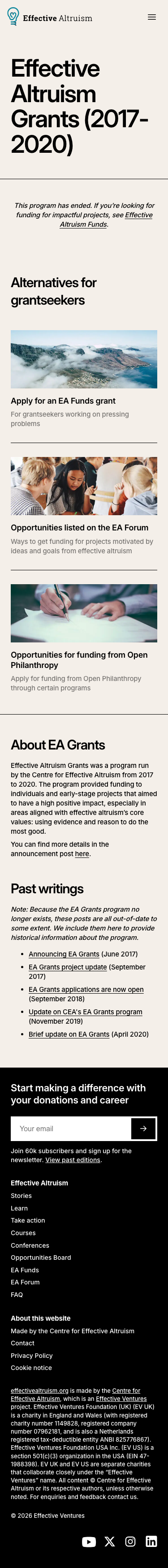 Effectivealtruism - mobile full page