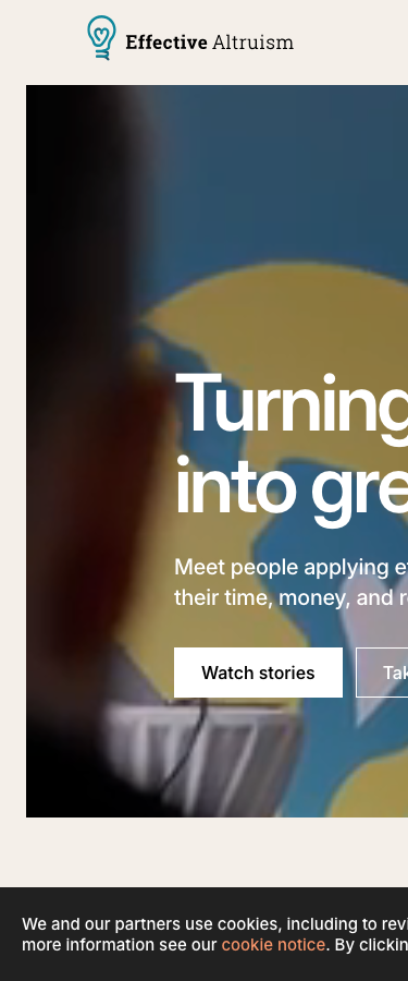 Effectivealtruism - mobile full page